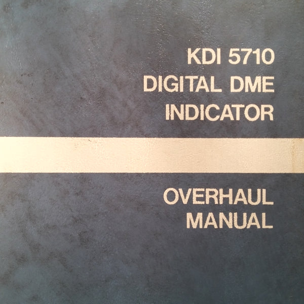 King KDI 5710 Overhaul manual. – G's Plane Stuff