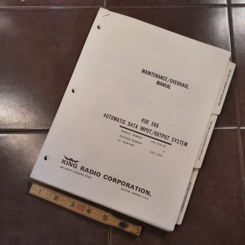 King KDE 566 Service manual.