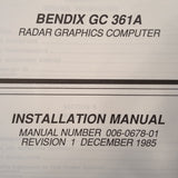 King GC 361A Radar Graphics Install Manual.