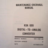 King KDA 699 service manual.