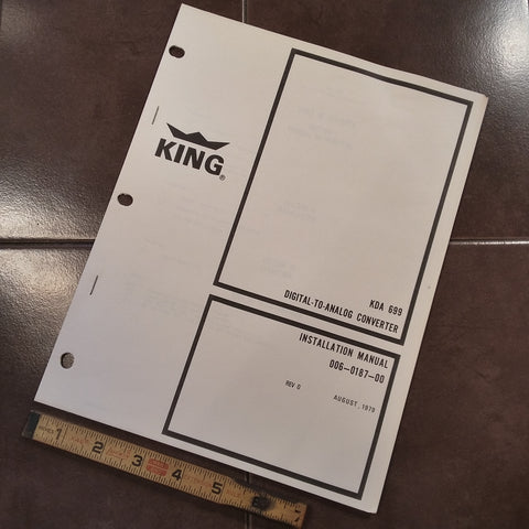King KDA-699 Install Manual.