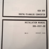King KDA-699 Install Manual.