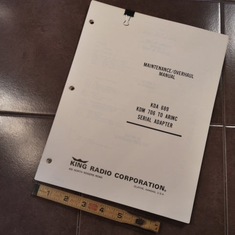 King KDA 689 service manual.
