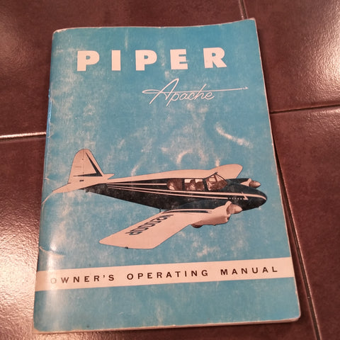 Piper Apache Owner's Handbook Manual for PA-23 with Lycoming 0-320.