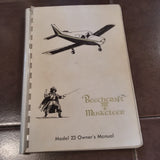 Beechcraft Musketeer Model 23 Owner's manual.