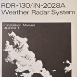 Bendix RDR-130/IN-2028A install manual.