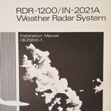 Bendix RDR-1200, IN-2021A Radar install manual.