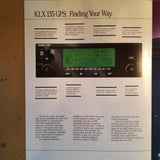 Original Bendix/King KLX 135 Sales Brochure, Quad-fold, 8.5 x 11" .