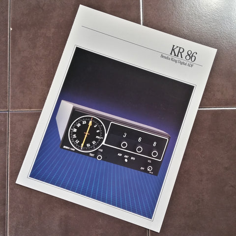 Original Bendix/King KR-86 Sales Brochure, 4 page,, 8.5 x 11".