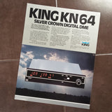 Original King KN 64 DME Single page Sales Brochure, 8.5 x 11".