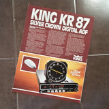 Original King KR-87 ADF Tri-fold Sales Brochure, 8.5 x 11".