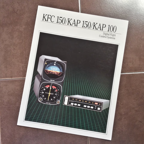 Original Bendix/King KFC-150, KAP-150 & KAP-100 Trifold Brochure, 8.5 x 11".