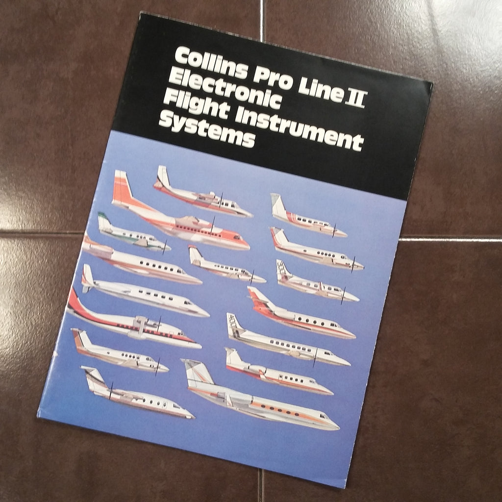 Original Collins Pro Line II EFIS Brochure, 16 page Foldout.