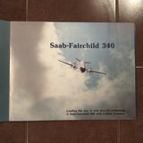 Original Collins in Saab-Fairchild 340 Brochure Booklet, 12 page, 8.5 x 11".