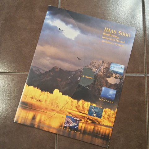 Original Bendix/King IHAS 5000 Tri-fold Sales Brochure, 8.5 x 11".