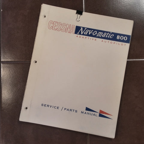1963 Cessna ARC Navomatic 800 Service Manual.