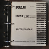 RCA Primus 40 WXD Weather Radar Service Manual.