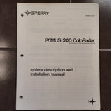 Sperry Primus 200 Radar Install Manual.