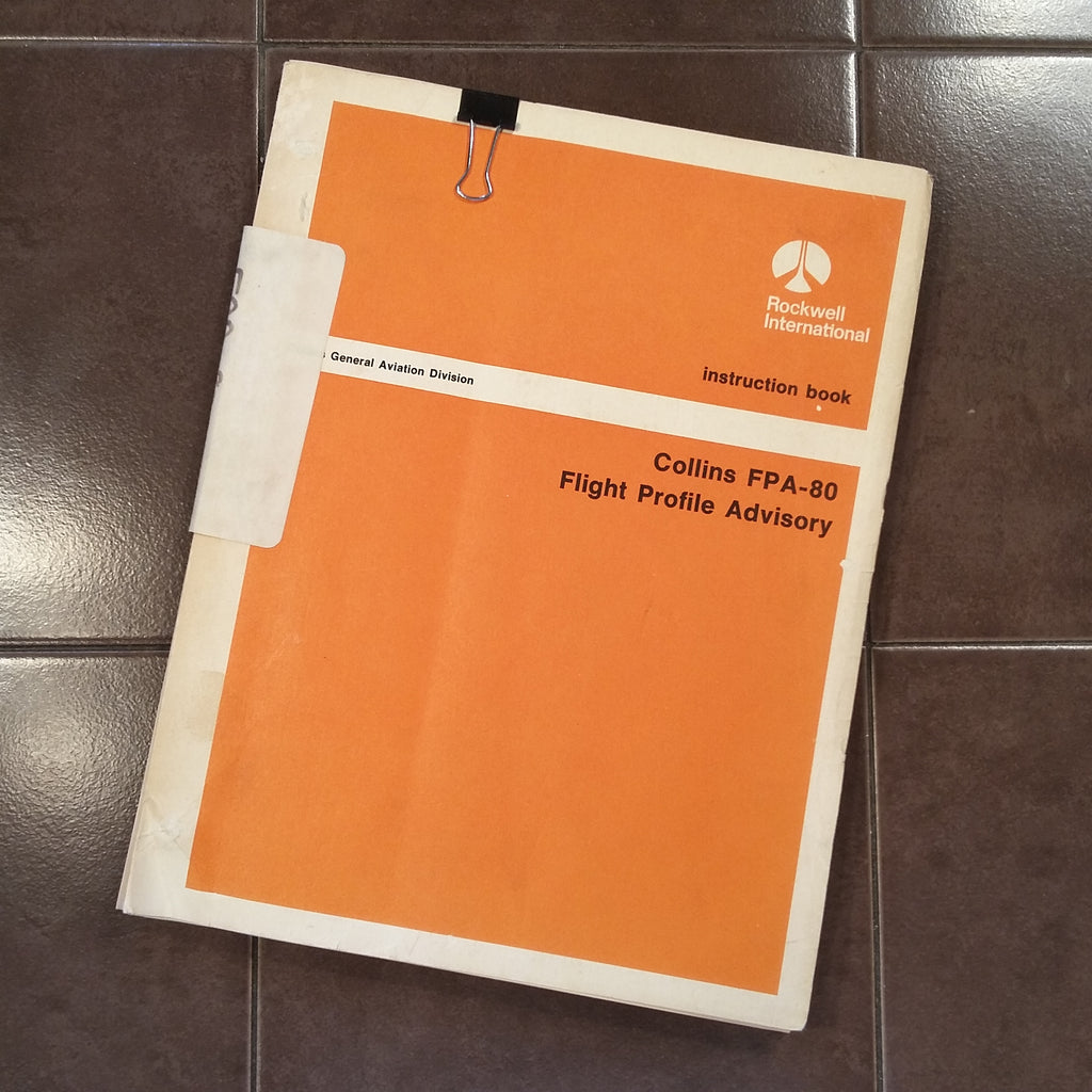 Collins FPA-80 Flight Advisory Service Manual.