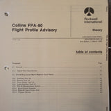 Collins FPA-80 Flight Advisory Service Manual.