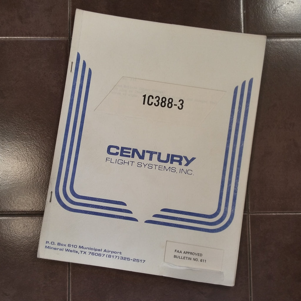 Edo-Aire Century 1C388-3 Radio Coupler install manual.