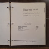 Bendix CC-2024B, 2024C, 2024D, CK-2029A Service manual.