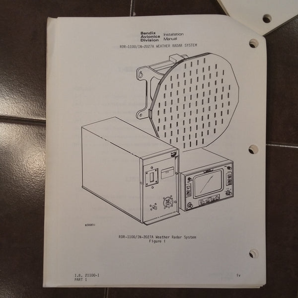 Bendix RDR-1100/IN-2027A install manual. – G's Plane Stuff