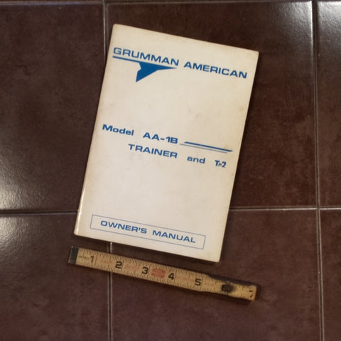 Grumman American AA-1B Trainer and TR-2 Owner's Manual.