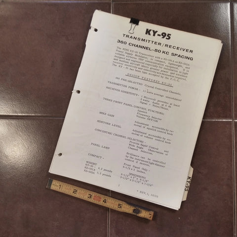 King KY-95 Service Manual.