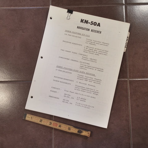 King KN-50A Service Manual.