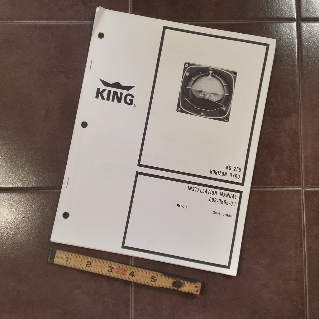 King KG 259 Horizon Gyro install manual.