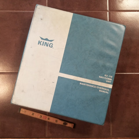 King KX 170 Maintenance & Parts Manual.
