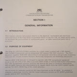 King KX 170 Maintenance & Parts Manual.
