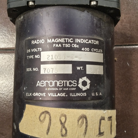 Aeronetics Radio Magnetic Indicator.  2105D-B-6, sn 7075.