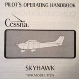 1978 Cessna 172 Pilots Operating Manual. POH.