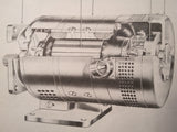 1944 Electrical Development TJ-2P Electric Motor Service & Parts Manual.