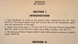 1945 Northern Engraving De-Icing PSI Gauge AN5771-3 pn 117 Service Manual.
