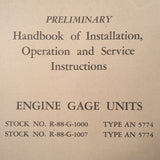 1945 Electric Auto-Lite Co., AN5774 Triple Gauge Install Ops & Service Manual.