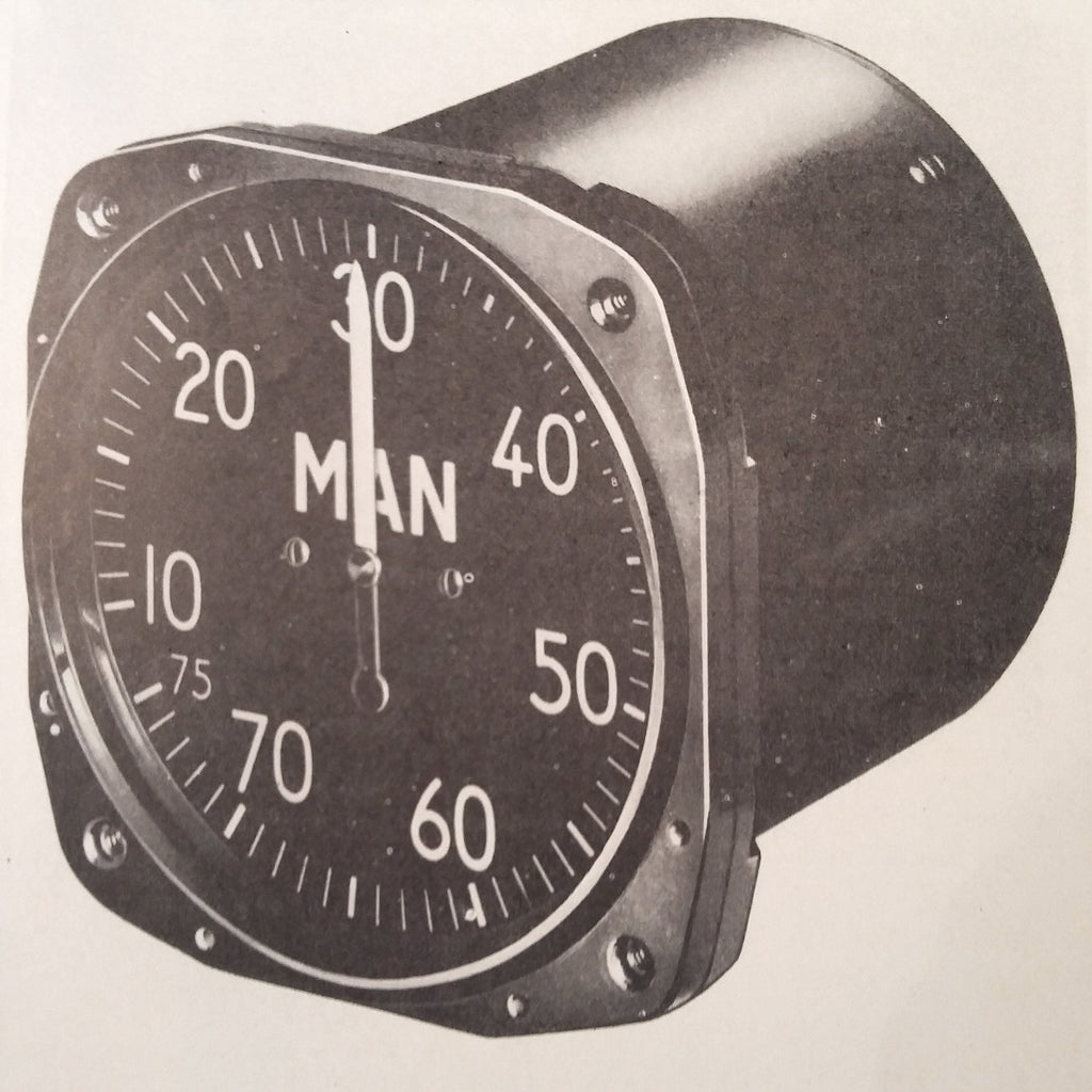 1945 Kollsman Manifold PSI Gauge Mark 9 Install Ops & Service Manual. 788K-02