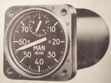 1949 1950 Kollsman Manifold PSI Gauge Type D-14 Parts Manual.
