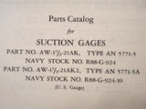 1948 U.S, Gauge Suction Gauges AN5771-5 & AN5771-5A Parts Manual.