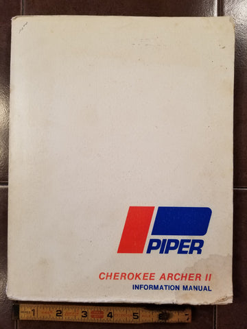 Piper Cherokee Archer II PA-28-181 Pilot's Information Manual.
