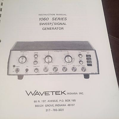 Wavetek 1060 Sweep/Signal Generator Ops & Service Manual.