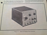 Hewlett Packard HP 211B Square Wave Generator Operator & Service Manual.