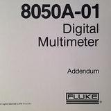 Fluke 8050A Digital Multimeter Operation & Service Manual.