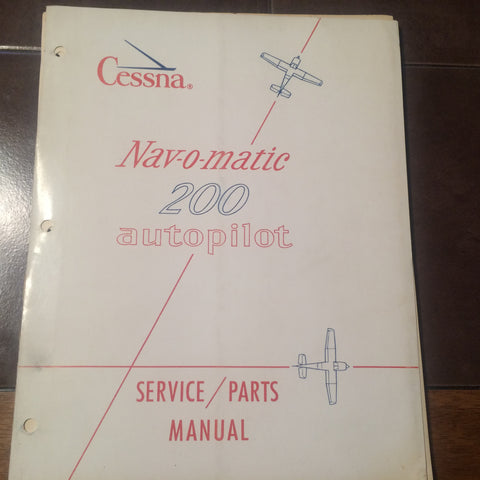 Cessna ARC 1963 Vintage Navomatic 200 Service Manual.