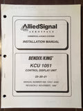 King KCU-1051 Control Display install manual.