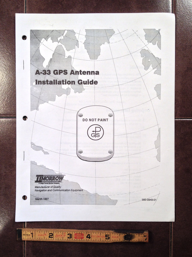 IIMorrow A-33 GPS Antenna Install Manual.