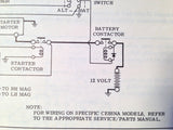 Cessna 12 Volt Alternator Charging System 38, 52 & 60 Amp Service Parts Manual