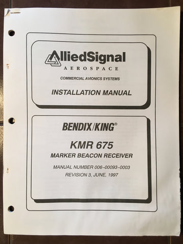 King KMR-675 Marker Install Manual.